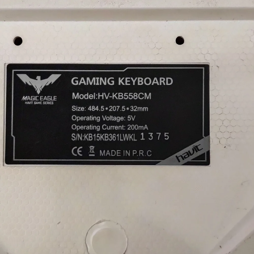Havit Magic Eagle Keyboard. Model HV-KB558CM.